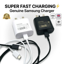 Genuine 25W Super Fast Charger Adapter Plug & Cable For Samsung Galaxy Phones