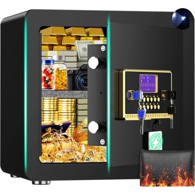 BESAFETY 2.0 Cuft Home Safe Box with Digital Keypad for Money Jewelry Office
