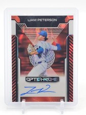 LIAM PETERSON 2025 LEAF OPTICHROME ORANGE LAVA AUTO #BA-LP1 /4 Q6785