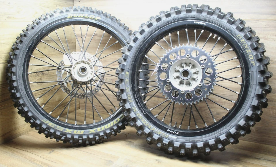 2011 11 Kawasaki KX450 F KX 450 передний и задний обод колеса с шинами Dunlop - Изображение 2 из 4