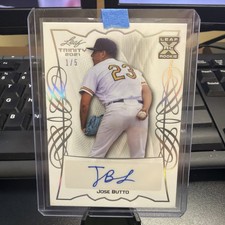2021 Leaf Trinity Baseball Jose Butto Rookie Auto SSP 1/5