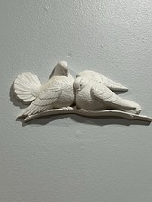 Vintage Hard Plastic Mold Pair of Doves Burwood Made In USA