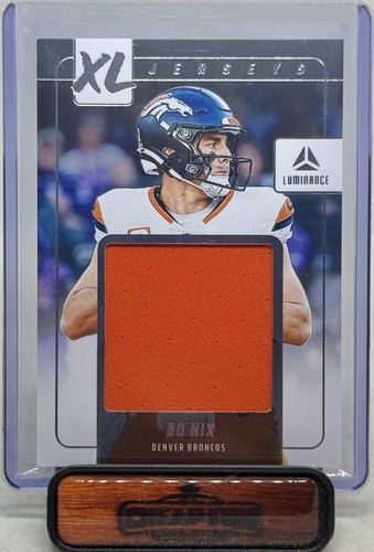 BO NIX RC GU 2024 PANINI LUMINANCE XL JERSEYS MATERIALS ROOKIE XLJ-BNI BRONCOS - Picture 2 of 3