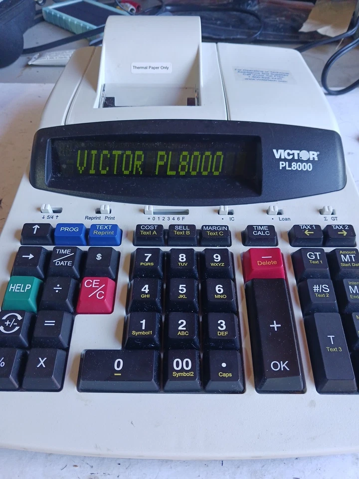 Victor PL8000 Electronic Printing Calculator Free Shipping - Image 2 of 4