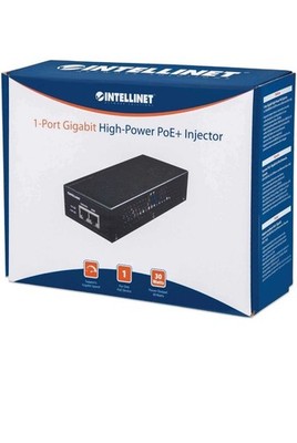 Intellinet Gigabit High-Power PoE+ Injector, 1 x 30 W, IEEE 802.3at/af Power!!!