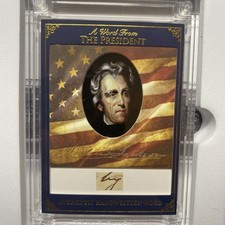 2025 POTUS A Word From The President Andrew Jackson Handwritten Word AWF- AJ7