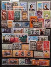 Panama stamps 1950 ish 50+ used lot, mixed condition as seen combine shipping