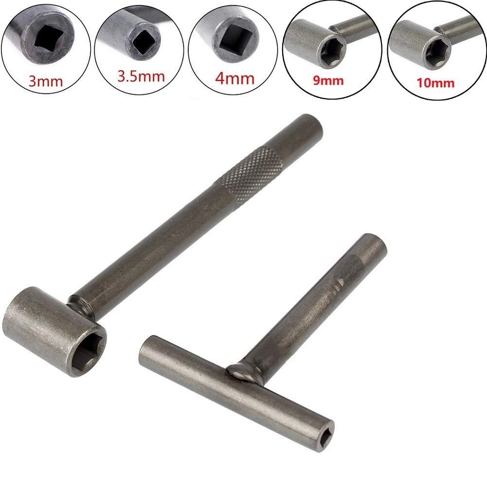 T Spanner Socket Wrench 3/3.5/4/9/10mm Adjusting Spanner Hexagon Wrench