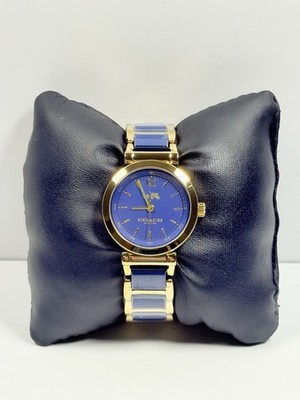 Coach Sport 14502462 Ceramic Blue Dial Two Tone Steel Strap Women s Watch