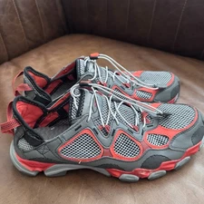 New Blance Mens Hydrohesion Slip on Water Hiking Shoes Size 9.5 4E Gray & Orange