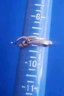 Vintage Sterling Silver 925 Snake Band Ring. Size 10. Adjustable