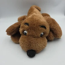1973 Dakin Drooper Dog Brown Ears Carmel Plush Stuffed Vintage 14” NWT