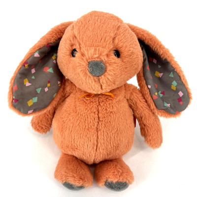 B Softies Orange Bunny Rabbit Plush 11'' Coral Happy Hues Confetti EASTER