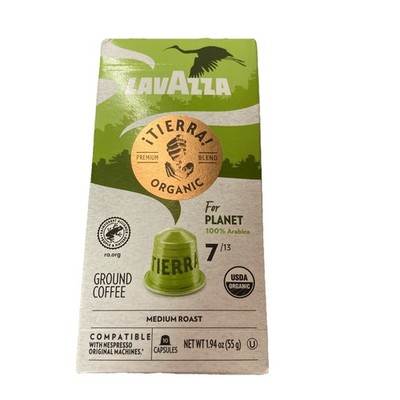 Lavazza Tierra Organic Espresso Coffee 6 Box of 10 Capsules EXP 4/30/2026