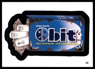 2004 Topps Wacky Packages All-New Series 1 #26 Obit - Image 1 of 2