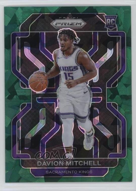 2021-22 Panini Prizm Green Ice Prizm Davion Mitchell #312 Rookie RC 0y6s