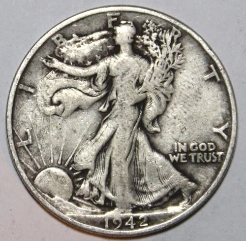 1942-D Walking Liberty Half Dollar - Very Fine - #1329EC