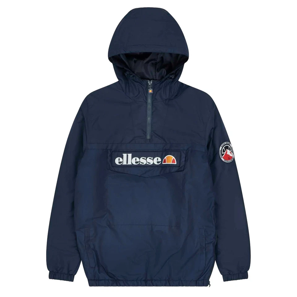 Ellesse Men's Jacket - Monterini Windbreaker, Hood, Zipper, Logo, Solid - Image 4 of 4