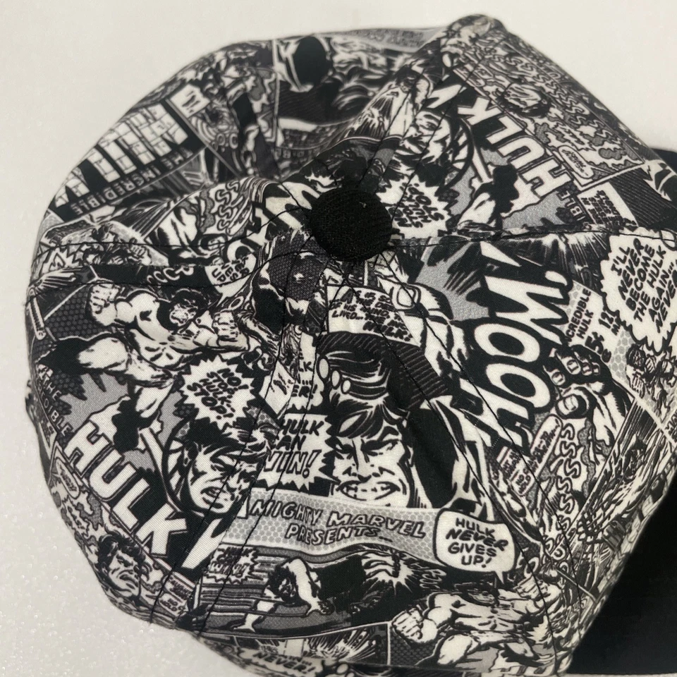 Gorra de béisbol Marvel Comic sombrero metal aspecto muy único ajustable blanco y negro Foto 4 de 4