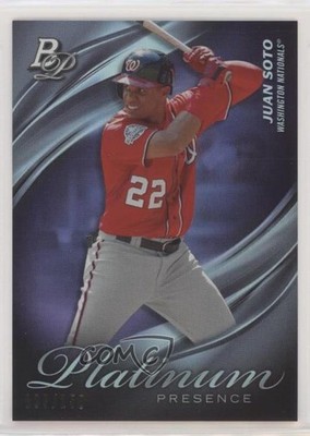 2019 Bowman Platinum Wal-Mart Presence Purple Foil /250 Juan Soto #PP-9 00d2