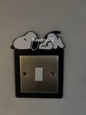 Snoopy Sleeping Light Switch Surround Plate