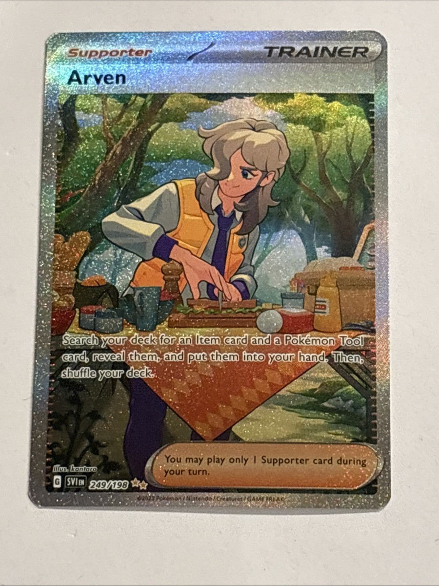 Arven 249/198 Scarlet & Violet Base Set SIR Pokemon TCG Card NM | eBay