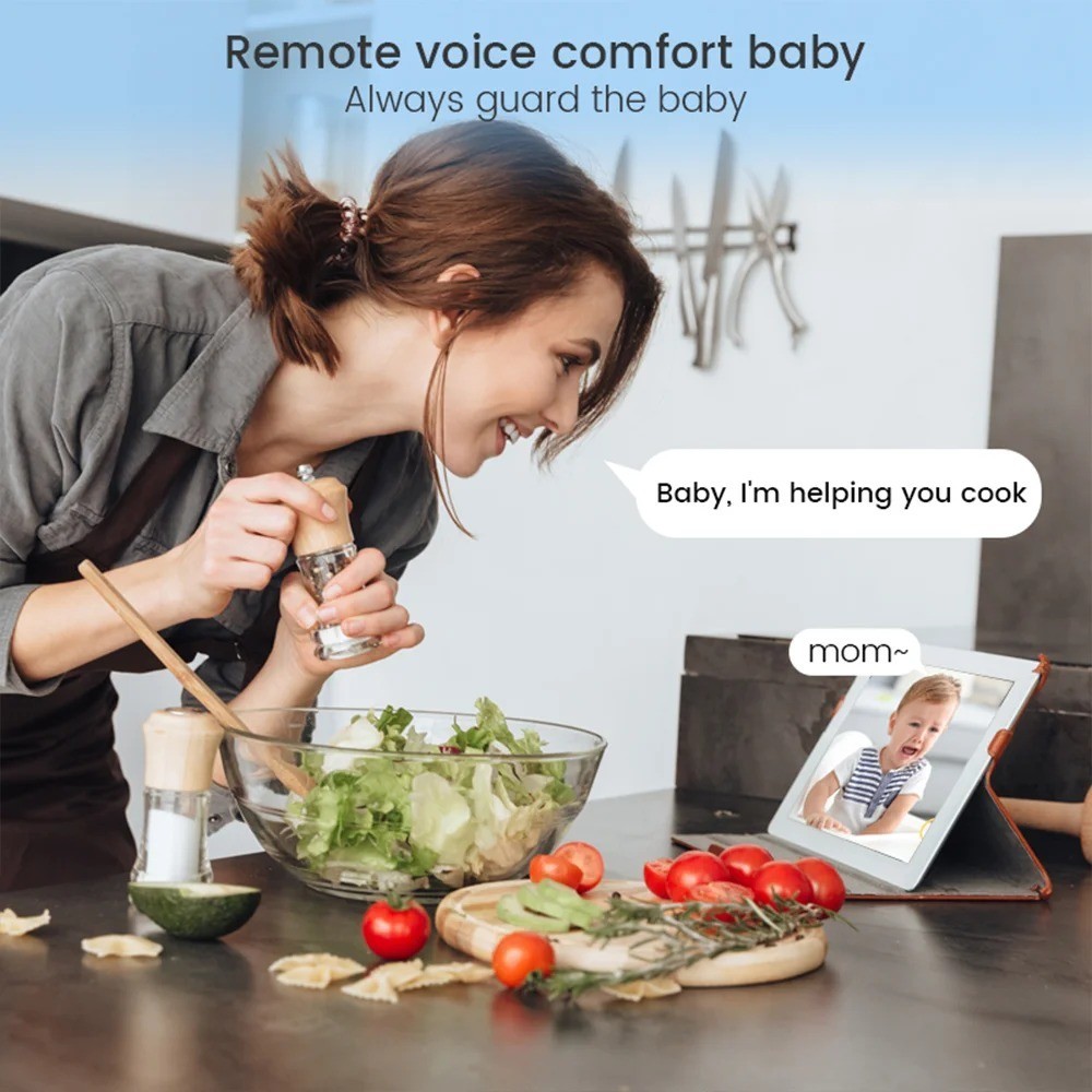 Baby monitor camera, Cry Detection, Two-way Audio 3MP Indoor Smart Camera