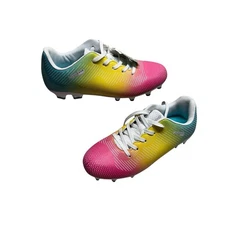 BRAVA Academy Pastel White Big Girl’s Soccer Cleats New Size 6D