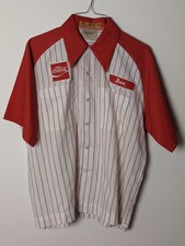 Vintage Coca-Cola uniform shirt, circa late 1970s to early 1980s.