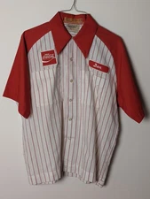 Vintage Coca-Cola uniform shirt, circa late 1970s to early 1980s.