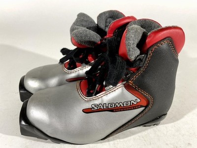 Salomon Kids Nordic Cross Country Ski Boots Size EU30.5 US12K SNS Profil S139