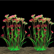 Aquarium Plastic Plants Large,Artificial Plants Decoration Ornament Fish Tank-16