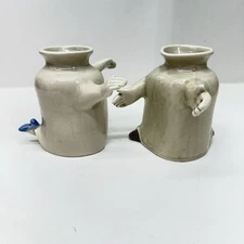 Vintage Fitz and Floyd Fred and Ginger Dancing Vase Set *READ*