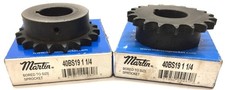 Martin Roller Chain Sprocket 40BS19 1-1/4" Lot of 2 NOS