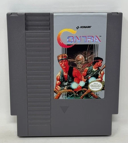 NES Nintendo - Contra - Tested / Authentic (Konami, 1988)
