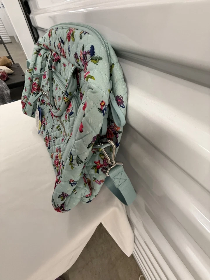 VERA BRADLEY Icónico Bolso Compacto de Fin de Semana RAMO DE AGUA NUEVO CON ETIQUETAS RARO RETIRADO Foto 4 de 4