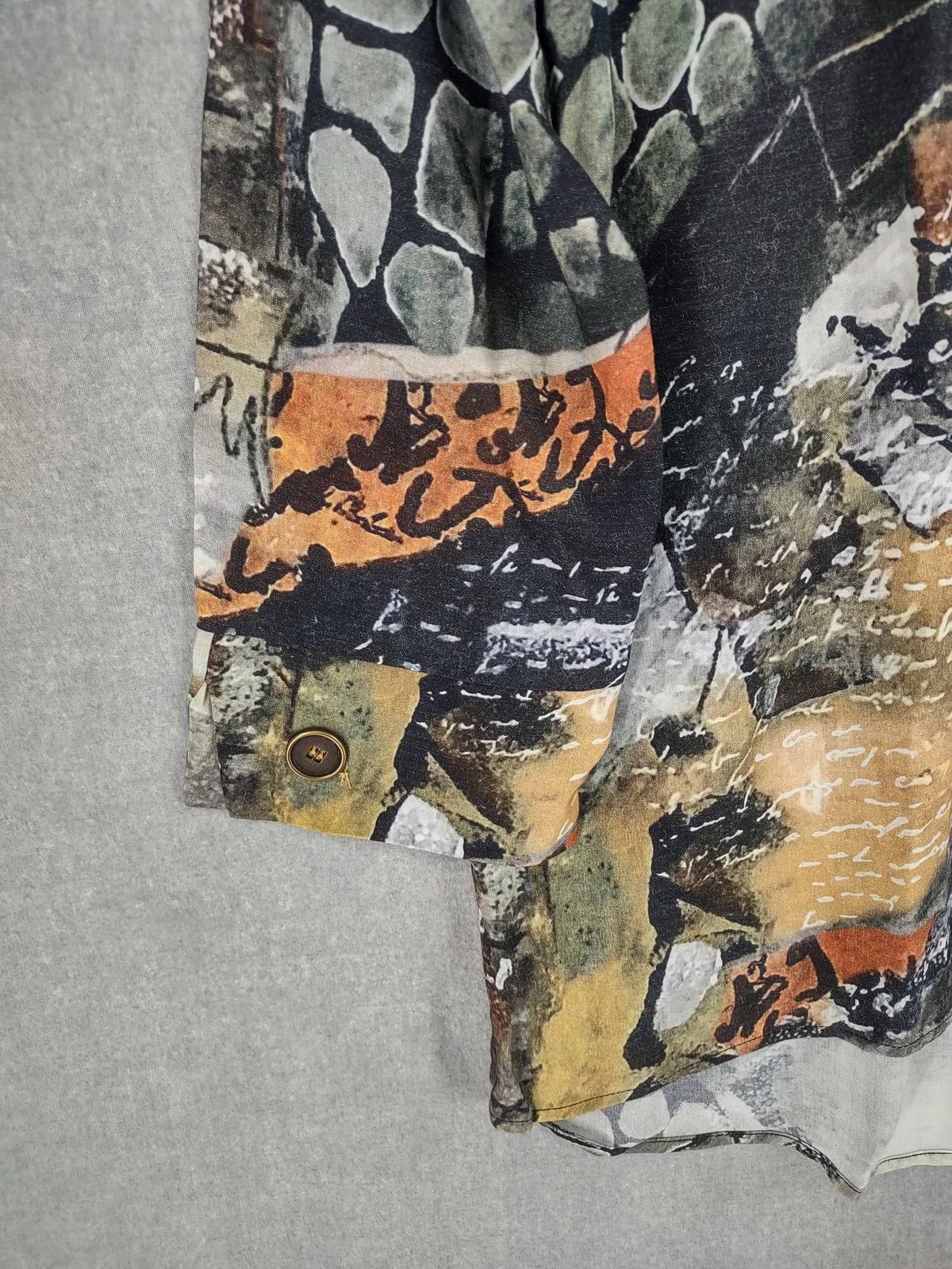 Dolcezza Top Small Multicolor Artsy Lagenlook But… - image 7