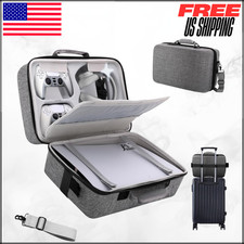 Hard Shell Travel Carrying Case for PS5 PS5 Pro Grey Protective Bag