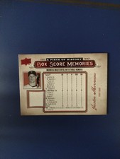 2008 Upper Deck Justin Morneau Box Score Memories Jersey Relic