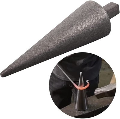 Blacksmith Anvil Mandrel Metal Forming Cone for 1 Inch Hardy Hole Vise Tool