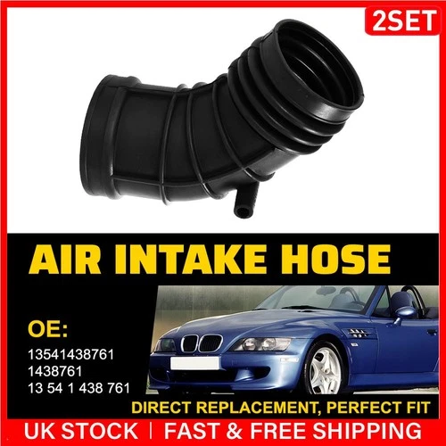 2x Throttle Housing Air Intake Hose For Bmw 3 Series E46 330i-Ci-xi 13541438759