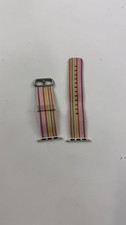 For Apple Watch 38mm Woven Nylon Striped Band...
