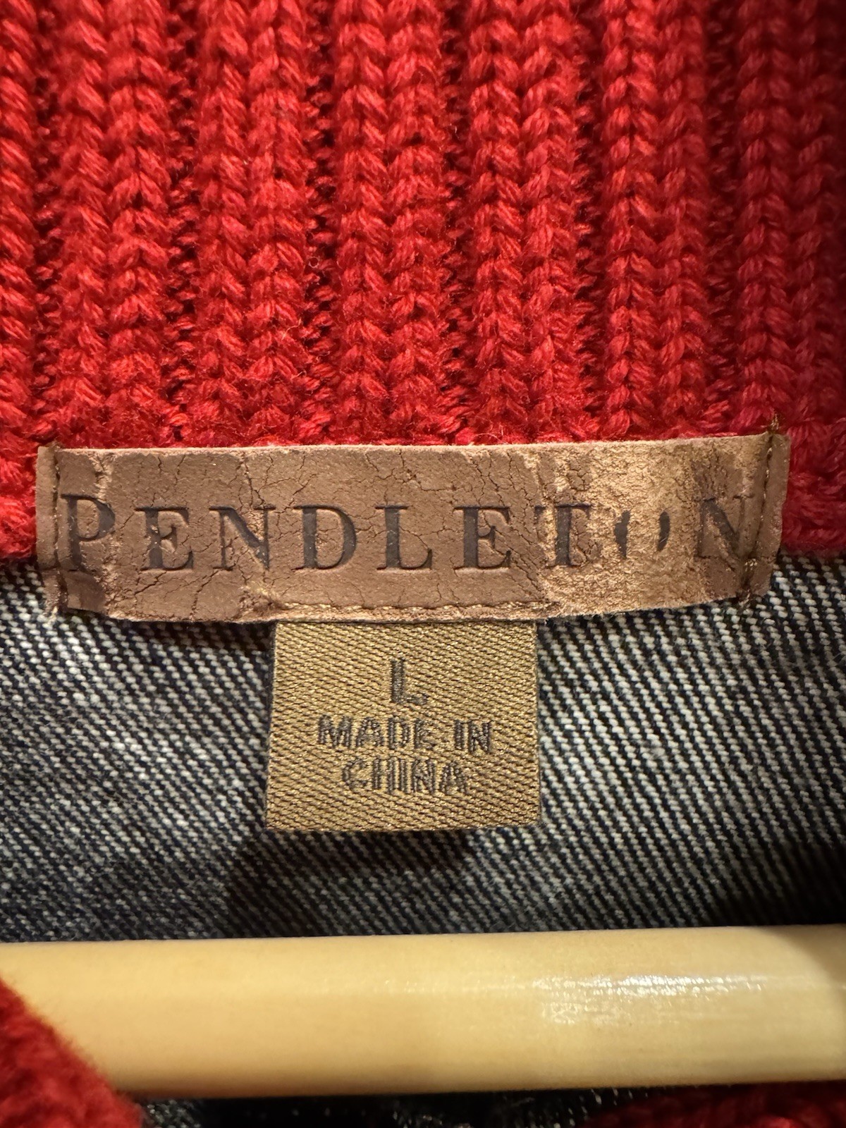 Pendleton Western Jacket Patterned Knit Sleeves E… - image 4