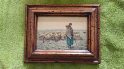 ''Die Schäferin '' von Francois Millet, Kunstdruck Ölgemälde