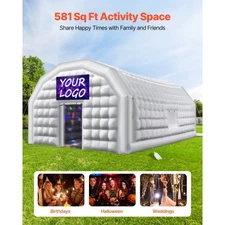 Inflatable Nightclub, 29.5 x 19.7 x 13.1 ft Inflatable Party Tent with 1100W Blo