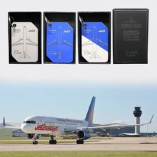 Jet2 G-LSAN Boeing 757 - Aircraft Fuselage Collectors Tag - Blue