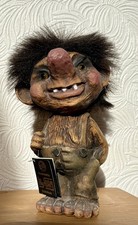Vintage Nyform Norwegian Troll No.702 Troll Boy in Dungarees" (7" Doll) With Tag