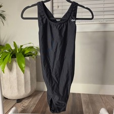 TYR One Piece Swimsuit Womens 40 Black Excellent Athletic Diamondback CL001UF