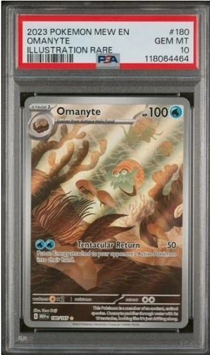 Omanyte 180/165 Sv: Scarlet & Violet 151 Holo PSA 10