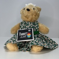 Sabrina Progressive Plush Bear W/ Her Own Teddy Flower Dress Headband 13  